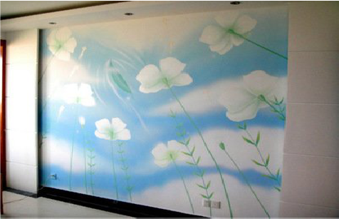 子长画墙绘怎么画好白云的蓬松感？