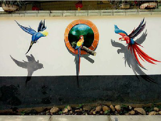 子长视觉错位-3D墙绘设计