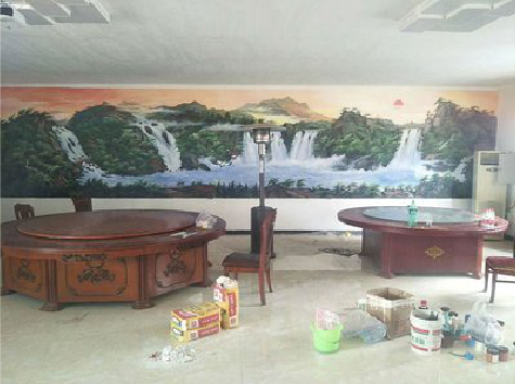 子长墙绘-写实风景