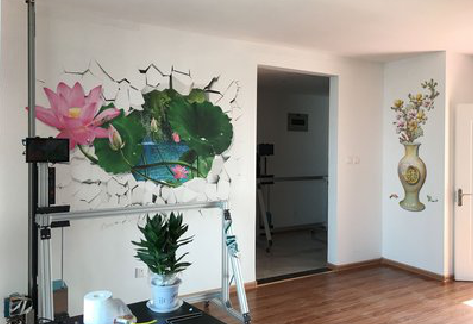 子长墙体彩绘相比墙纸的优势。