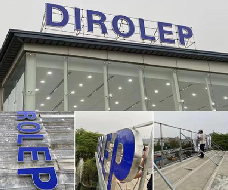 子长楼顶发光字安装的注意事项。